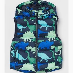 Dinosaur Puffer Vest